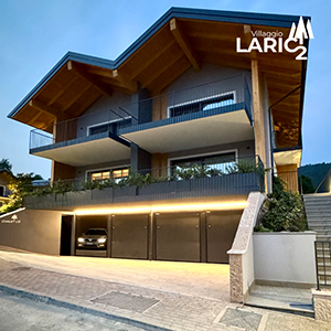 Chalet con soluzioni con due camere, vivibili terrazze nel verde nel nuovo Villaggio Larici 2